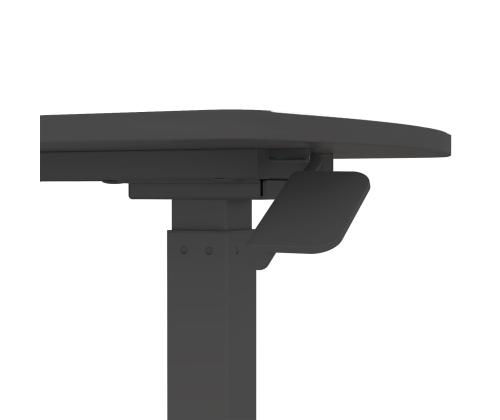 Työpöytä ERGO yksijalkainen, manuaalinen, musta