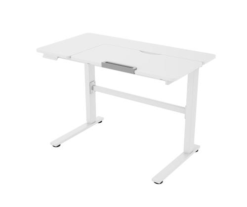 Lasten työpöytä ERGO KID 1 moottorilla 112x60xH56-80cm, valkoinen