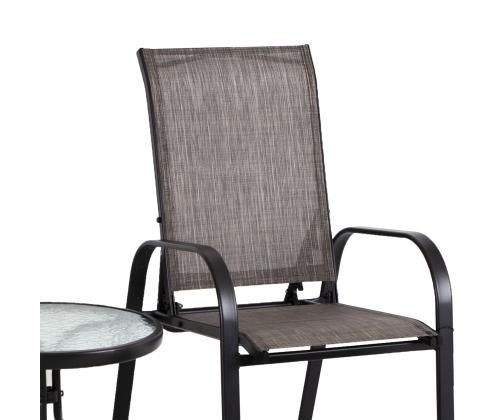 Puutarhakalusteet DAKOTA pöytä, 2 tuolia ja 2 rahia