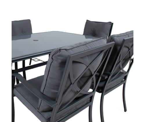 Puutarhakalustesarja BOSLER pöytä ja 6 tuolia