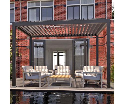 Katos MIRADOR 3x3xH2,5m, tummanharmaa