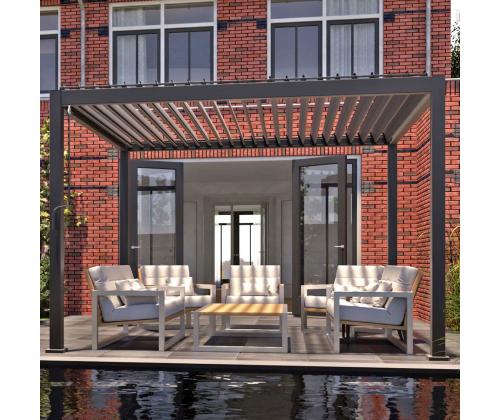 Katos MIRADOR 3x4xH2,5m, tummanharmaa