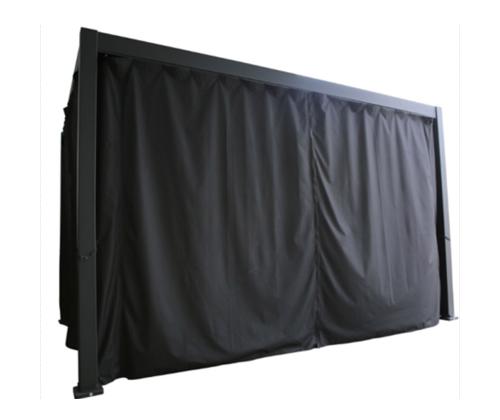 Polyesteriverhot kuomulle MIRADOR-111 3x4m, musta