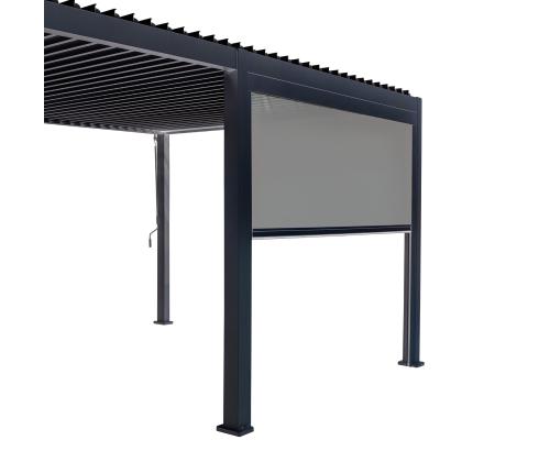 Pohjaseinä katos MIRADOR 4m, harmaa