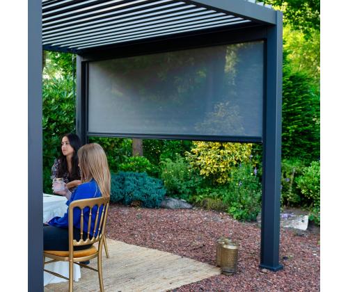 Pohjaseinä katos MIRADOR 4m, harmaa