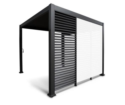 Säleseinä katokselle MIRADOR-111 4m, tummanharmaa