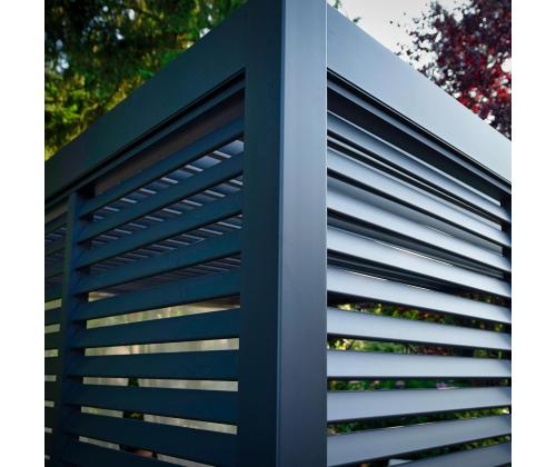 Säleseinä katokselle MIRADOR-111 4m, tummanharmaa