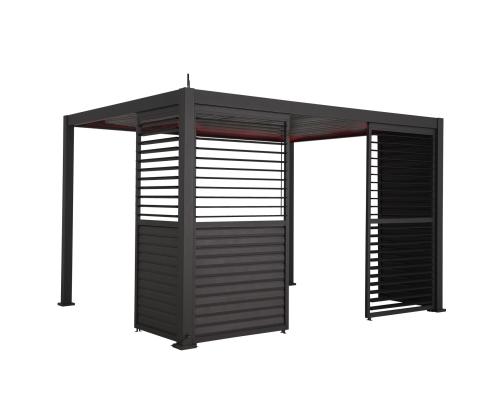 Säädettävä säleseinä kuomulle MIRADOR-111 4m, tummanharmaa