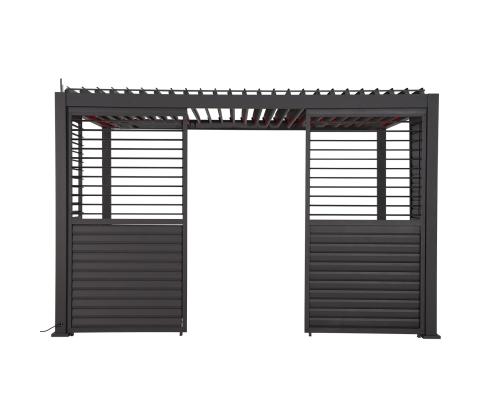 Säädettävä säleseinä kuomulle MIRADOR-111 4m, tummanharmaa