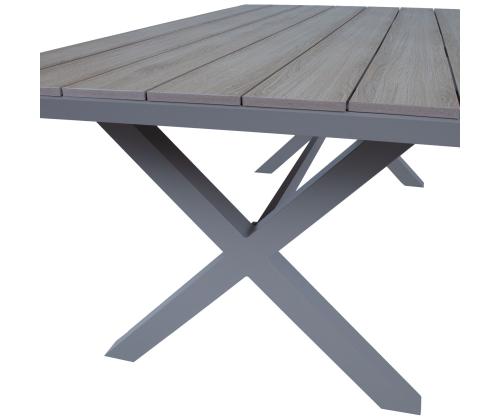 Pöytä CORINNA 180x100x74cm, vaaleanharmaa