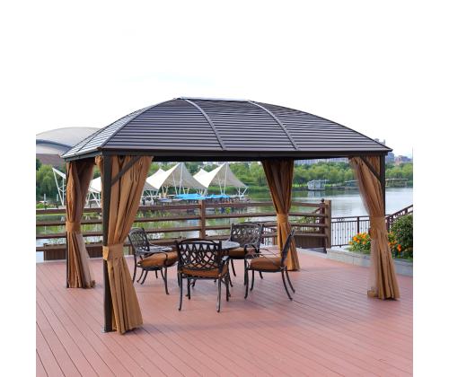 Katos SUNSET 3x4xH2/2,7m, ruskea/beige, alumiini, polyesterikangas