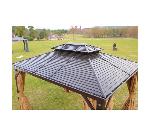 Katos SUNSET 3x4xH2/2,7m, ruskea/beige, alumiini, polyesterikangas