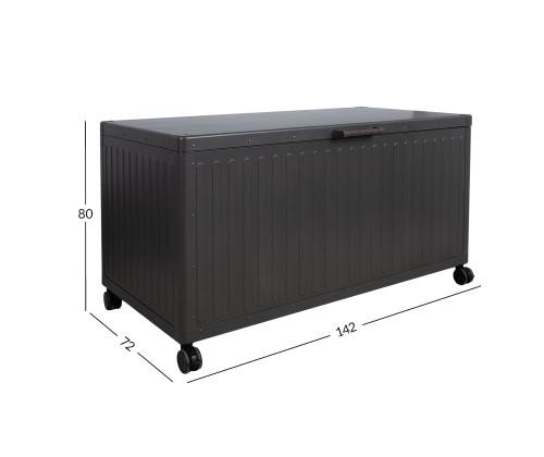 Säilytyslaatikko MIRADOR 142x72xH80cm, tummanharmaa