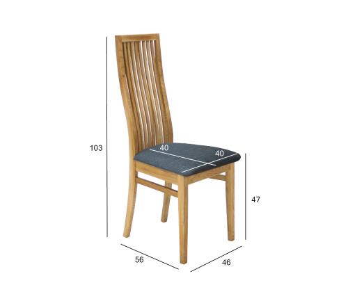 Tuoli RETRO 46x56xH103cm, harmaa