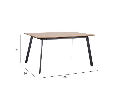 Ruokapöytä HELENA 160x90xH75cm, tammi