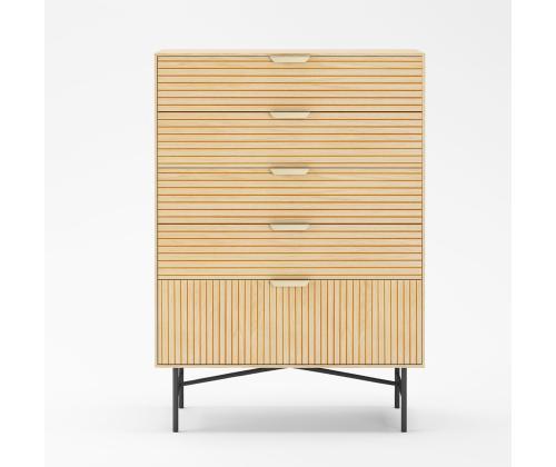 Lipasto BASSEL 80x40xH114cm, 3D melamiini