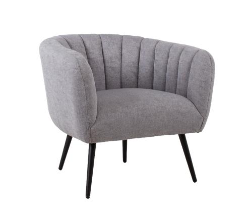 Nojatuoli TUCKER 78x71xH69cm harmaa, polyesterikangas, metalli