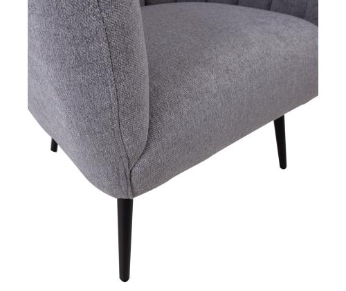 Nojatuoli TUCKER 78x71xH69cm harmaa, polyesterikangas, metalli