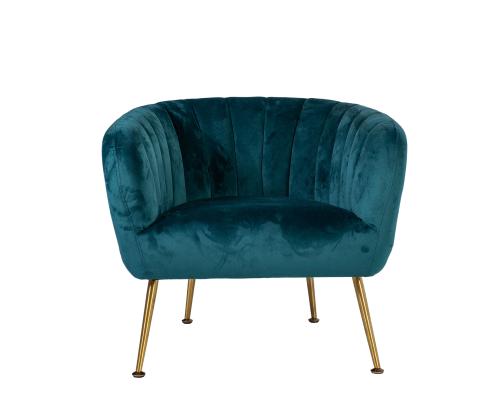 Nojatuoli TUCKER 78x71xH69cm merenvihreä, polyesterikangas, ruostumaton teräs