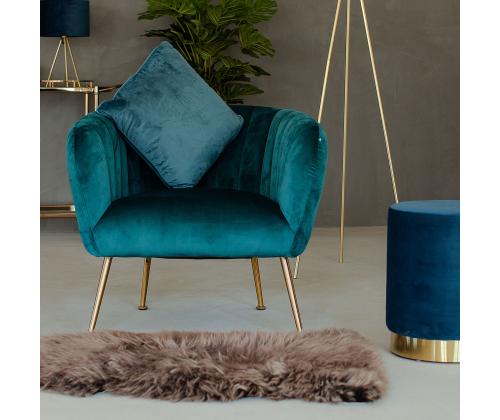 Nojatuoli TUCKER 78x71xH69cm merenvihreä, polyesterikangas, ruostumaton teräs