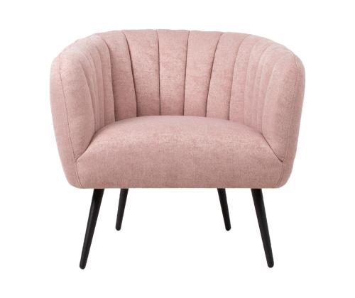 Nojatuoli TUCKER 78x71xH69cm pinkki, polyesterikangas, metalli