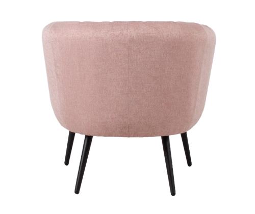 Nojatuoli TUCKER 78x71xH69cm pinkki, polyesterikangas, metalli