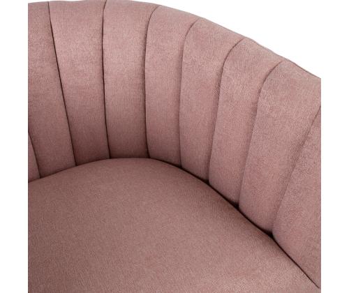 Nojatuoli TUCKER 78x71xH69cm pinkki, polyesterikangas, metalli