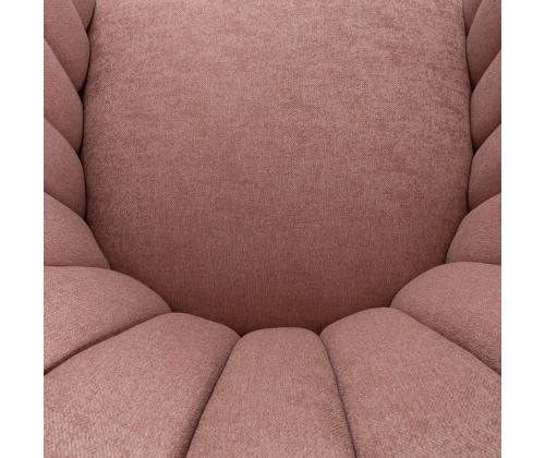 Nojatuoli TUCKER 78x71xH69cm pinkki, polyesterikangas, metalli