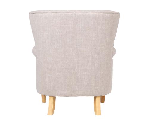 Nojatuoli HOLMES beeþ, 78x80xH86cm, 57,7% polyesteri, 25,7% viskoosi, 16,6% pellavakangas, puu