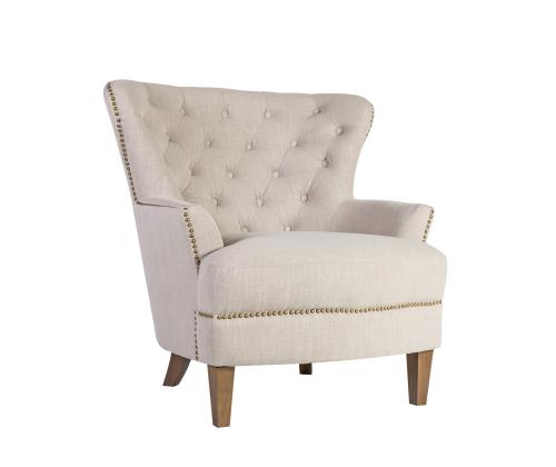 Nojatuoli HOLMES 79x85xH98cm mehiläinen, 57,7% polyesteri, 25,7% viskoosi, 16,6% pellavakangas, puu