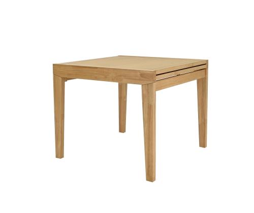 Ruokapöytä BOWEN 90+90x90xH76cm, tammi