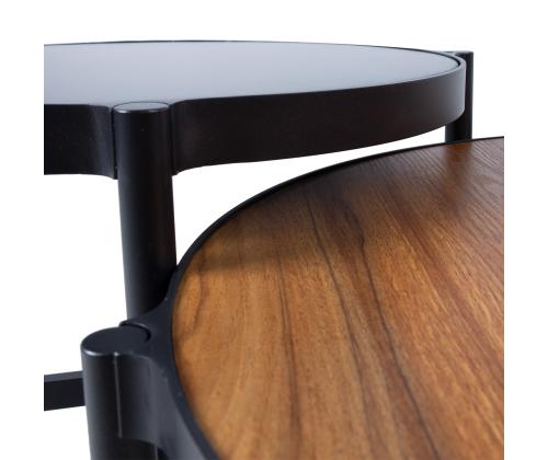 Puutarhakalusteet HELSINKI sohva, 2 tuolia ja 2 pöytää, musta