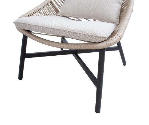 Puutarhakalusteet HELSINKI sohva, 2 tuolia ja 2 pöytää, beeþ