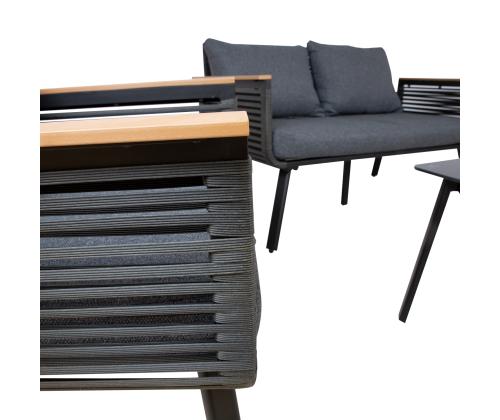 Puutarhakalusteet MALAGA pöytä, sohva ja 2 tuolia