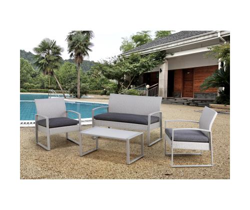 Puutarhakalusteet VICTORIA pöytä, penkki ja 2 tuolia