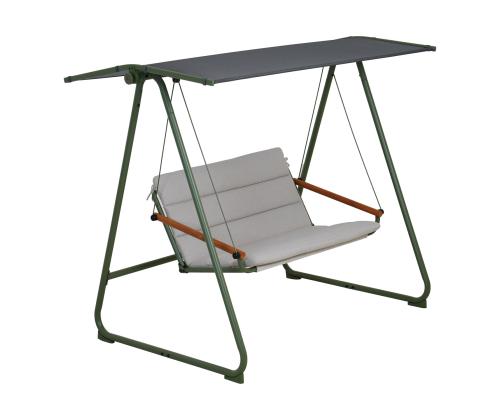 Puutarhan penkki MASSIOM 2-istuttava, vihreä