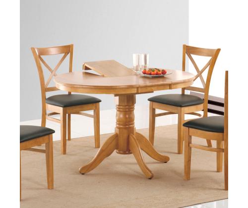 Ruokapöytä MIX & MATCH D90/120xH74cm, vaalea tammi