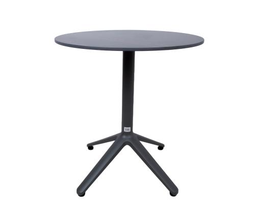 Pöytä BEIDA D70xH72cm, ruskea, alumiinirunko