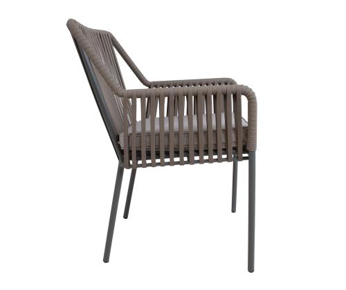 Tuoli ANDROS 56x57xH85cm, harmaa/tape