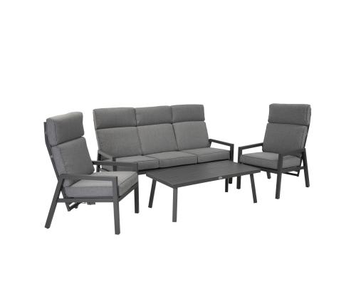 Puutarhakalusteet CASPER pöytä, sohva ja 2 tuolia