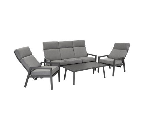 Puutarhakalusteet CASPER pöytä, sohva ja 2 tuolia