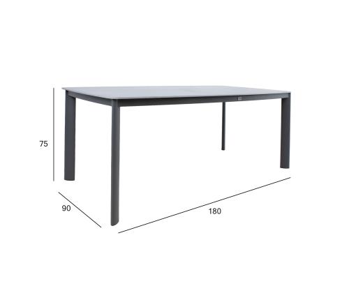 Pöytä BEIDA 180x90xH75cm, harmaa