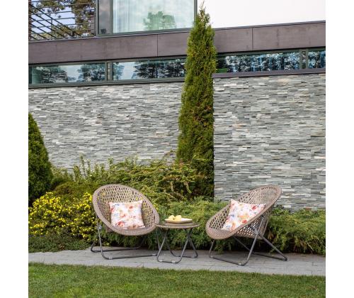 Aiamööblikomplekt TURKU 2 tool ja abilaud