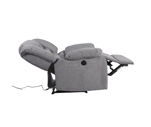 Nojatuoli CYRUS lepotuoli, harmaa, 99x95xH102cm, polyesterikangas, puu, vaneri, metalli