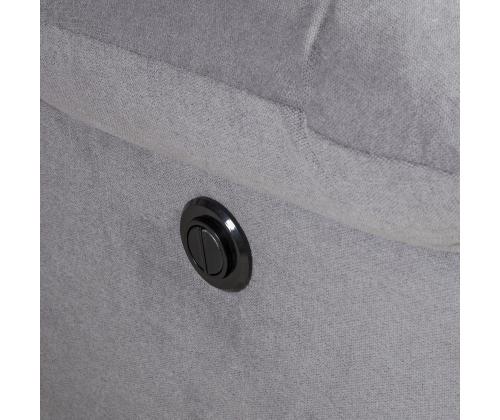 Nojatuoli CYRUS lepotuoli, harmaa, 99x95xH102cm, polyesterikangas, puu, vaneri, metalli