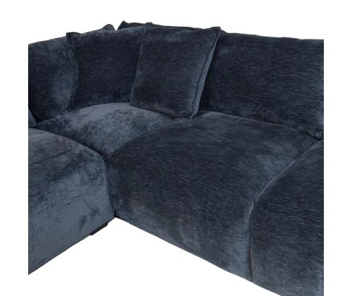 Kulmasohva ja makuualusta DIVI 276x276x102xH84cm, tumman sininen väri