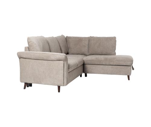 Kulmasohva LINDY PN 242x93/197xH94cm, vaaleanruskea