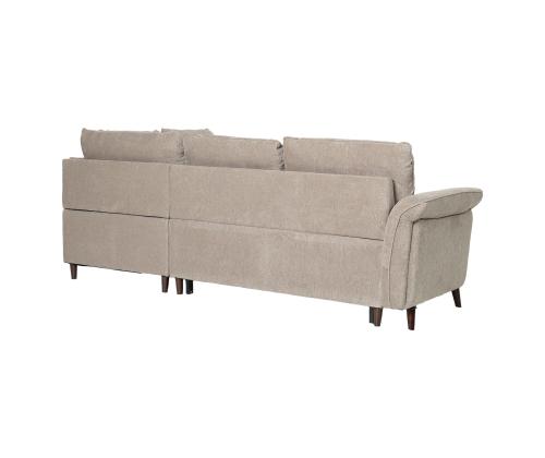 Kulmasohva LINDY PN 242x93/197xH94cm, vaaleanruskea