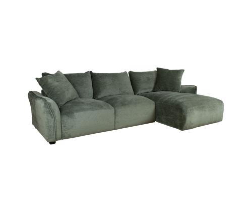 Kulmasohva DIVI PN 284x102/162xH83cm, mintunvihreä