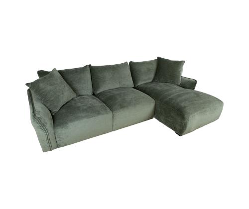 Kulmasohva DIVI PN 284x102/162xH83cm, mintunvihreä